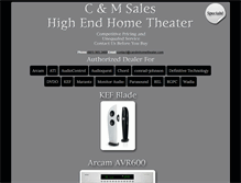 Tablet Screenshot of candmhometheater.com